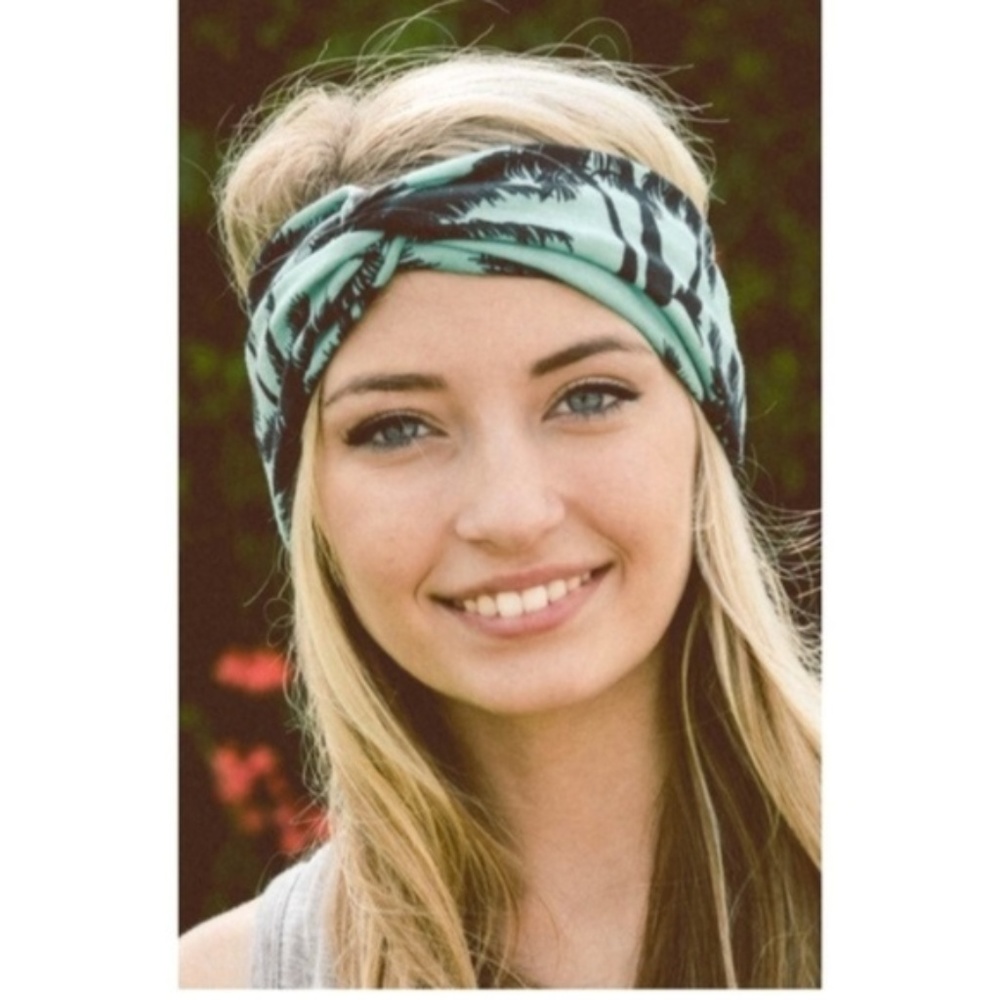 Tropical Palm Tree Headband
